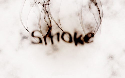 Smoke Type in Photoshop