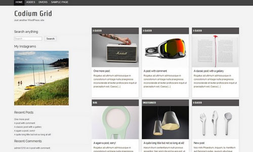 WordPress Theme Codium Grid